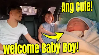 Ang CUTE Niya! Welcome Baby Boy! Congrats Nanay Jac At Tatay Ram!