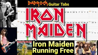 Running Free - Iron Maiden - Guitar + Bass TABS Lesson