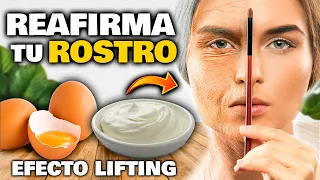 REAFIRMA tu ROSTRO!! Eliminar Arrugas y MARCAS con Esta MASCARILLA CASERA | Efecto LIFTING FACIAL