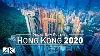 【4K】Drone RAW Footage | This is HONG KONG 2020 | Victorias Peak and More | UltraHD Stock Video