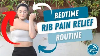 Bedtime rib pain relief routine