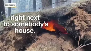 Firefighter shares video of underground fires still smoldering