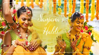 Sanjana's Haldi Ceremony | TWF | Cinematic Highlights | South Indian Haldi