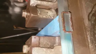 rapidor power hacksaw  in action