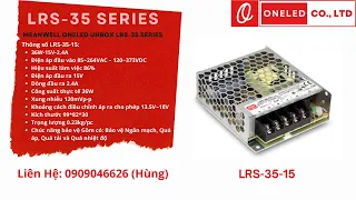 Unbox LRS-35-15 Nguồn Meanwell Chính Hãng - Liên Hệ Zalo 0909046626 (Hùng)