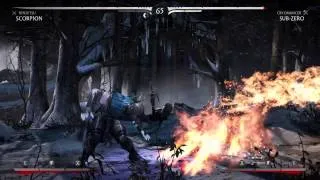 Mortal Kombat X Scorpion Get Over Here Brutality tutorial