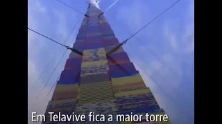 A torre de LEGO mais alta do mundo está em Israel: 500.000 peças e 36 metros de altura