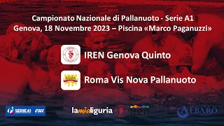 IREN Genova Quinto - Roma Vis Nova Pallanuoto