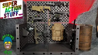 Super Action Stuff The Ultimate Weapons Rack Unboxing and Review