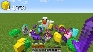 as galinhas botam itens op no minecraft