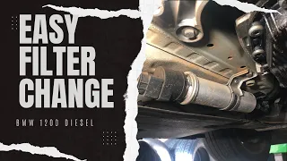 How to change a BMW 120d diesel fuel filter E87