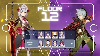 Noelle Double Pyro & Physical Razor Main DPS | Genshin Impact 3.5 Spiral Abyss Floor 12