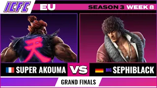 Super Akouma (Akuma) vs Sephiblack (Miguel) Grand Finals ICFC Tekken 7 EU Season 3 Week8