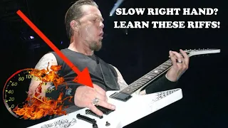 Learn how to IMPROVE DOWNPICKING with these METALLICA RIFFS!