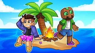 MINECRAFT pero ESTAMOS ATRAPADOS en UNA ISLA 😱🌊 HARDY y TROLERO