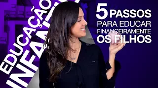 5 passos para educar financeiramente as crianças! Educação financeira para pais e filhos!