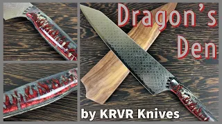 Dragon’s Den - 10in K-tip Gyuto Chef Knife by KRVR Knives