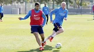 FCB Training Session:  Six more players back at training