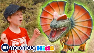 GIANT Dinosaurs at Family Trip! @TRexRanch | Jurassic TV | Dinosaur Videos