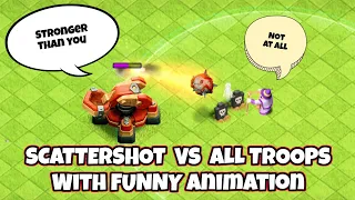 Scattershot vs All troops Challenge.Clash of clans#clashofclans #coc  @ViperSajeebGaming