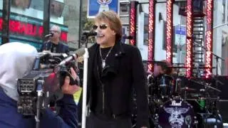 Bon Jovi- You Give Love A Bad Name LIVE on the Today Show in NYC 11/12/2010