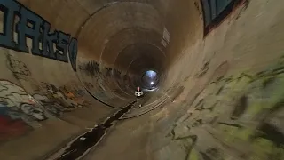 Walking Inside of the Morning Glory Spillway