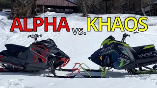 Riding a Khaos and a Cat. What's the difference?