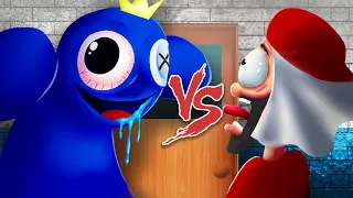 Azul Babão do Roblox (Rainbow Friends) Vs. Mussa - Batalha com Games (Desenho Animado)