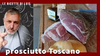 prosciutto crudo toscano al pepe fatto in casa da un norcino