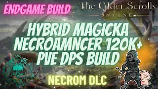 ESO Endgame Magicka (Hybrid) Necromancer (Magcro) 120k+ PVE DPS Necrom DLC