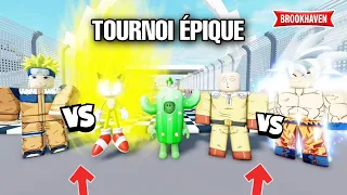 CACTUS ET LE TOURNOI ÉPIQUE AVEC NARUTO SONIC SAITAMA ET GOKU ! BROOKHAVEN RP - ROBLOX