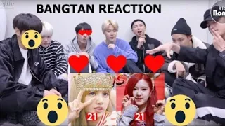 BTS reaction to Blackpink Rose Vs Blackpink Lisa Childhood/Transformation II