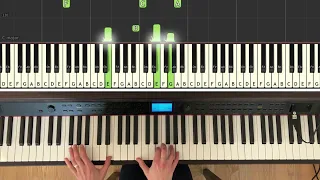 "Ballade pour Adeline" - music by Paul de Senneville, easy piano tutorial for beginners, Synthesia