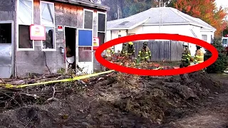 Feuerwehrleute brennen ein Haus bis auf die Grundmauern nieder. Was haben sie darin gefunden?