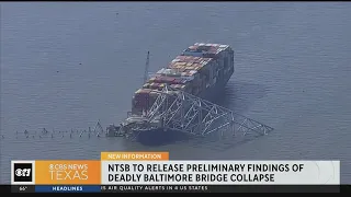 NTSB to release findings of Baltimore bridge collapse