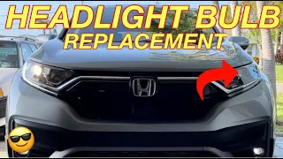 HONDA CRV HEADLIGHT BULB REPLACEMENT - How to Change Headlight Bulbs on a Honda CRV