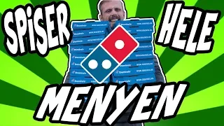 Kjøper og Spiser HELE Menyen til Dominos Pizza Norge