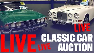 LIVE CLASSIC CAR AUCTION  - Saturday 28th January 2023