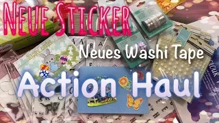 Action Haul #5 März 2018 mit neuen Clear Stamps mit Stanzen, Washi Tapes, Sticker und viel mehr