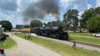 Union Pacific Big Boy #4014 Steam Train Working HARD In Texas & Arkansas (8/25/21)