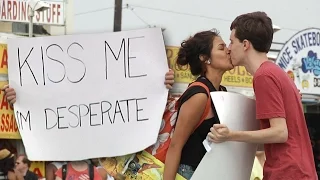 Kiss me I'm Desperate - Kissing Prank