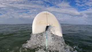 Jeff Mccallum 5'4 Gyp fish twinfin solo surf session tiny wave. Gopro hero 9 POV RAW.