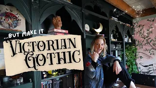 *IKEA HACK* My Bookshelves Get A Victorian Gothic Makeover! (I'm Obsessed) ✨