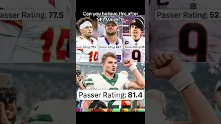 🏈 NY Jets QB Zach Wilson has a better QB rating than Patrick, Mahomes, Josh Allen, and Joe Burrow!