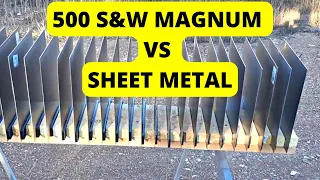 500 S&W Magnum vs Sheet Metal - Xtreme Penetrator, Buffalo Bore Bear Loads, Hornady XTP/FTX