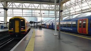 British Rail Class 159 #159103/#159101 leaving London Waterloo