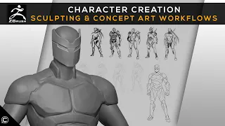 Character Creation:  ZBrush Sculpting & Concept Art Workflows Trailer