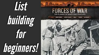 Flames of War List Building - Beginners Basic Guide