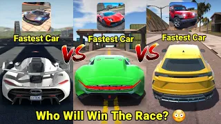 Fastest Car - Extreme (V/S) Ultimate Car Driving Simulator (V/S) Ultimate Offroad Simulator 😲😲