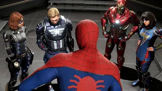 Человек паук встречает Мстителей: Marvel's Avengers (2020) PS4 PRO HDR 1080p